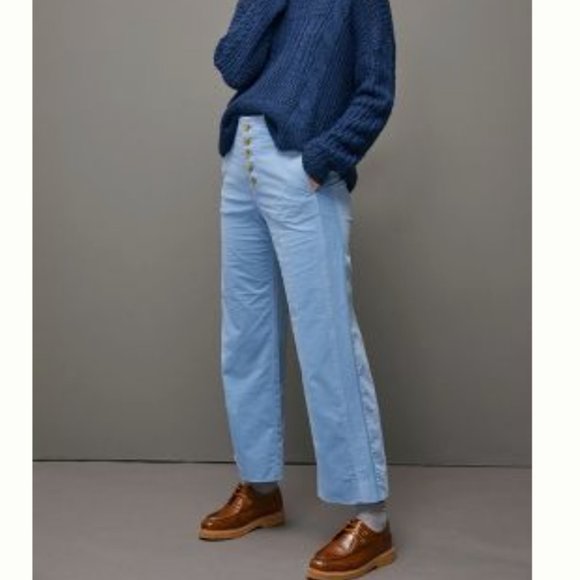 ⭐️ Harrison Wide-Leg Boho Modern Hipster Hippie Art Deco Peasant Corduroy Pants - Picture 1 of 9